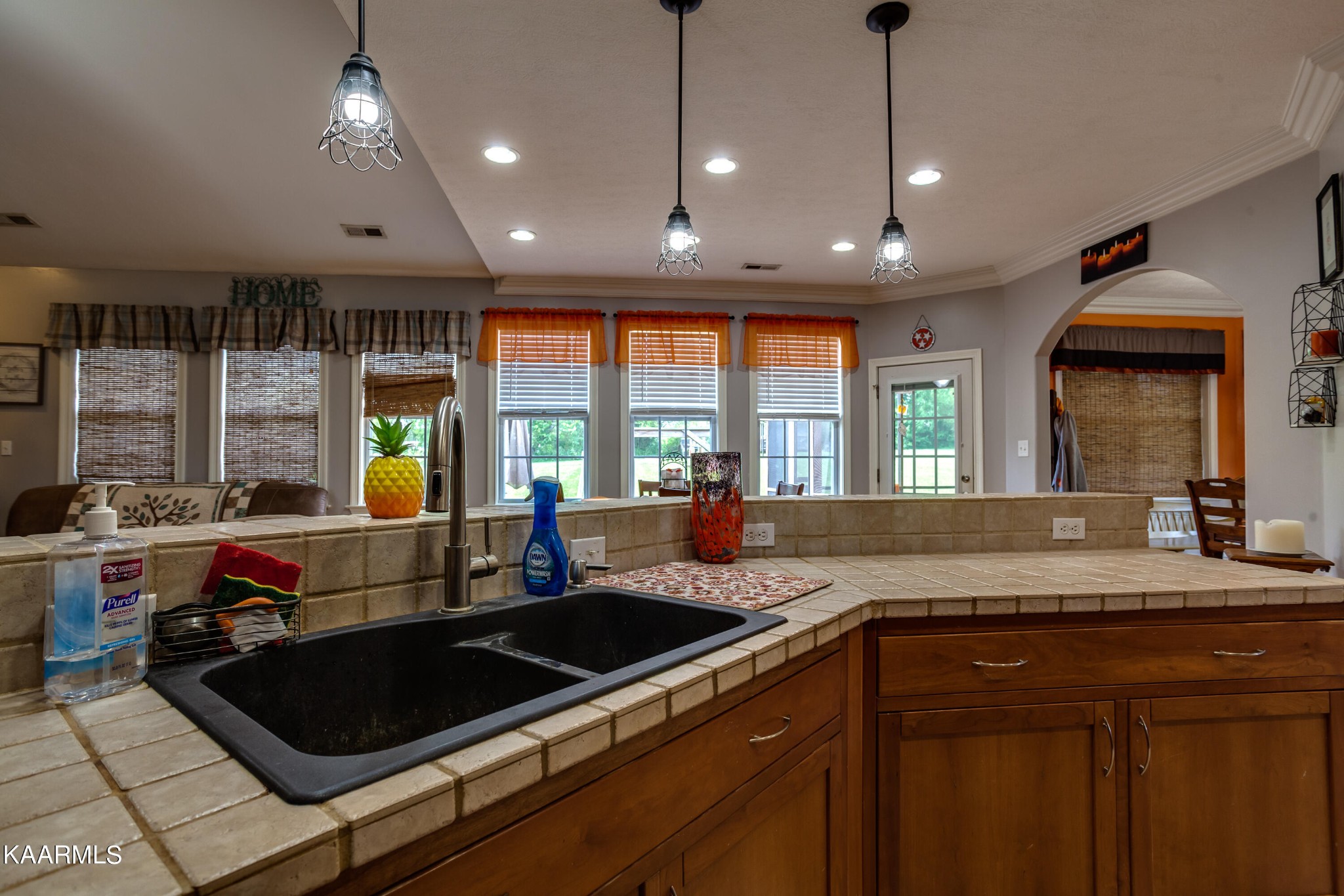 9601 Captain Smith Lane Corryton, TN 37721 - Photo 12 of 40 a kitchen with granite countertop a sink and a stove