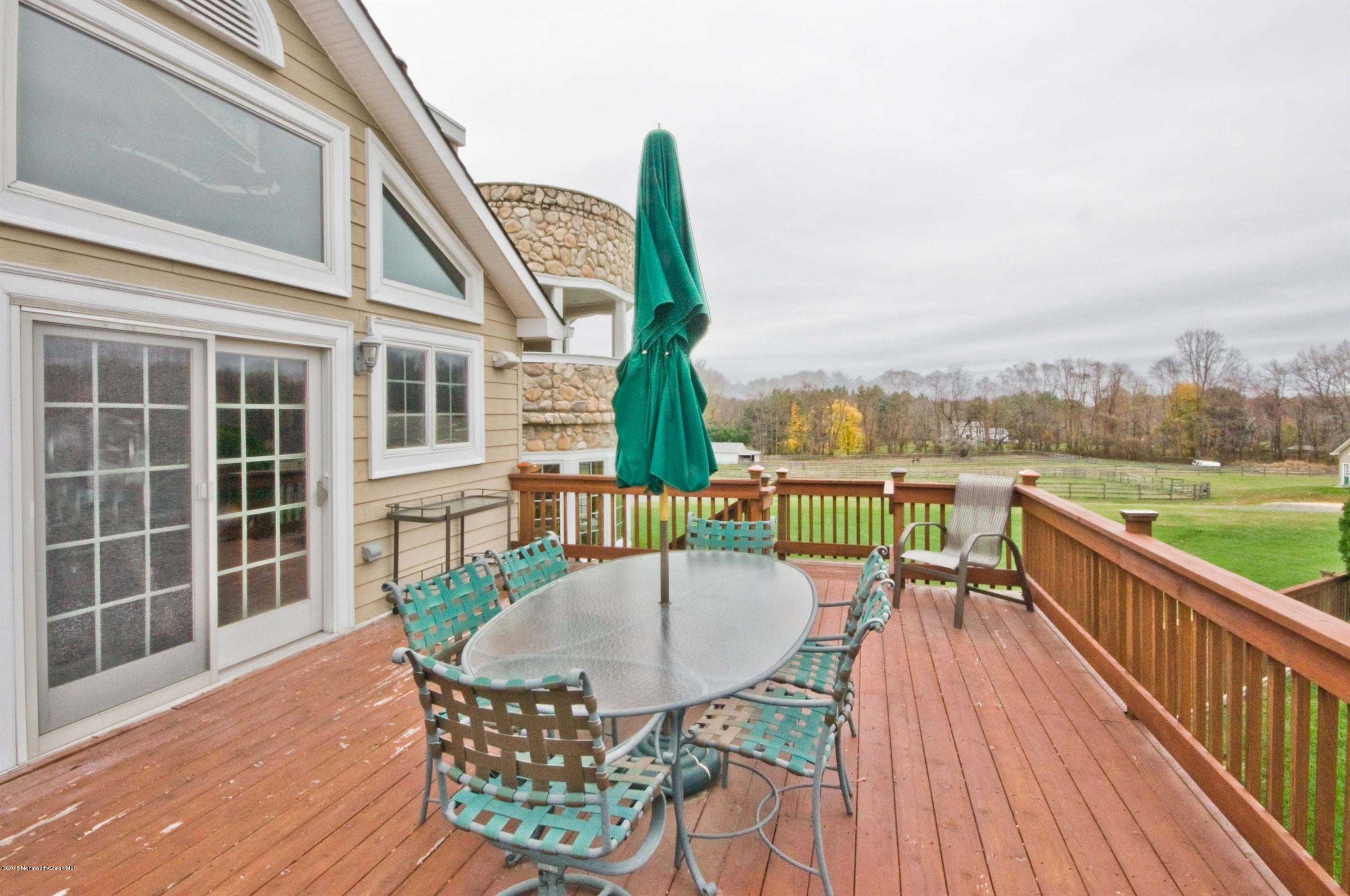 108 Millstone Road Millstone Township, NJ 08535 - Photo 25 of 39 Deck Overlooking Horses