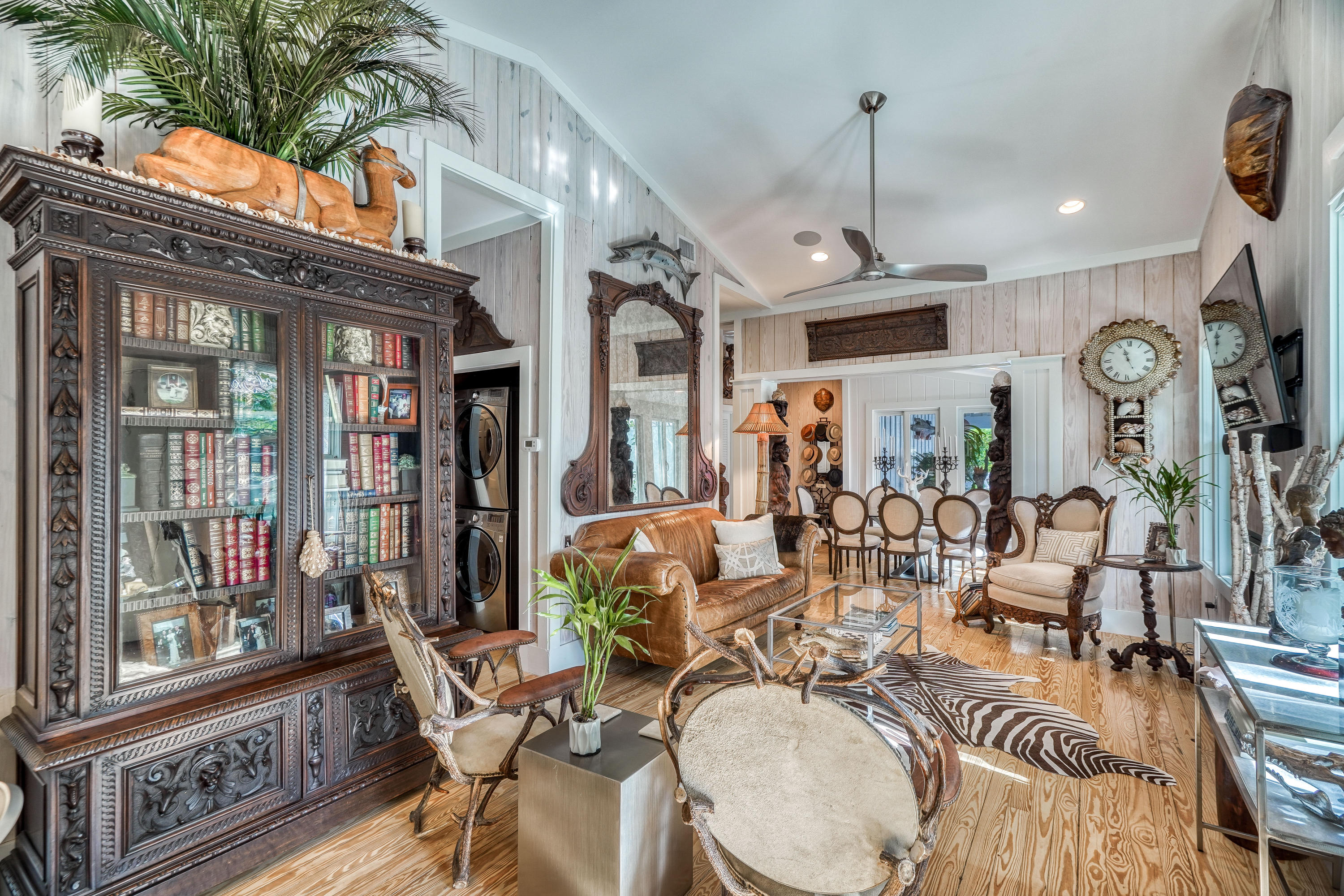 406 Defuniak Street Santa Rosa Beach, FL 32459 - Photo 13 of 87 a view of a dining room with furniture window and wooden floor