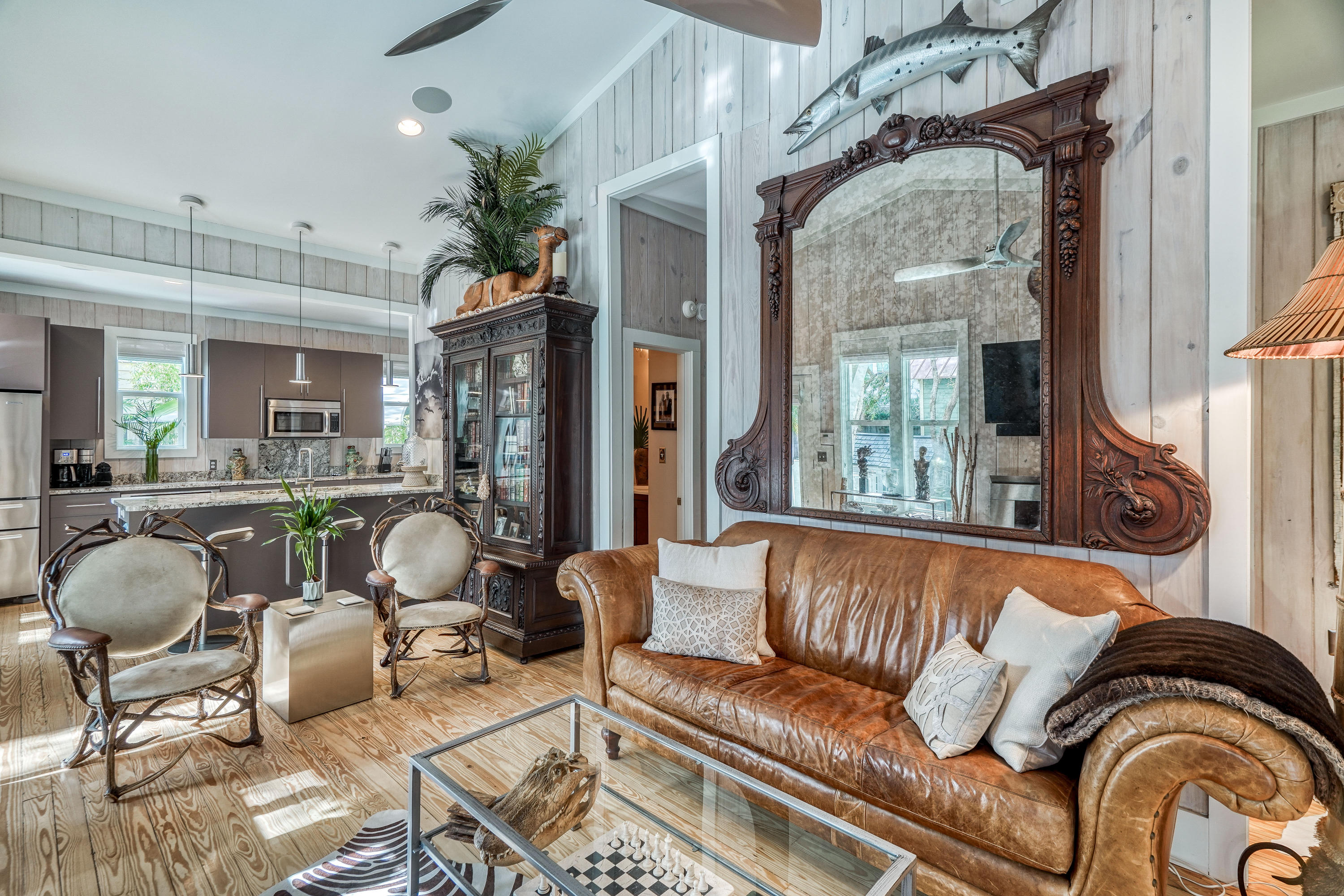 406 Defuniak Street Santa Rosa Beach, FL 32459 - Photo 15 of 87 a living room with furniture flowerpot and a chandelier