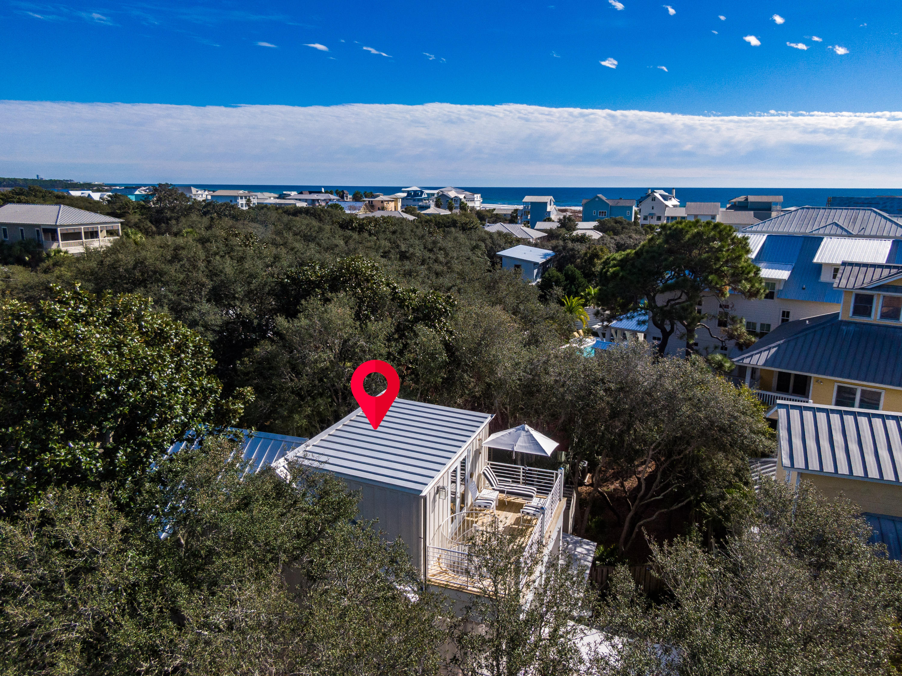 406 Defuniak Street Santa Rosa Beach, FL 32459 - Photo 81 of 87 406 Defuniak St Aerial Marked-8