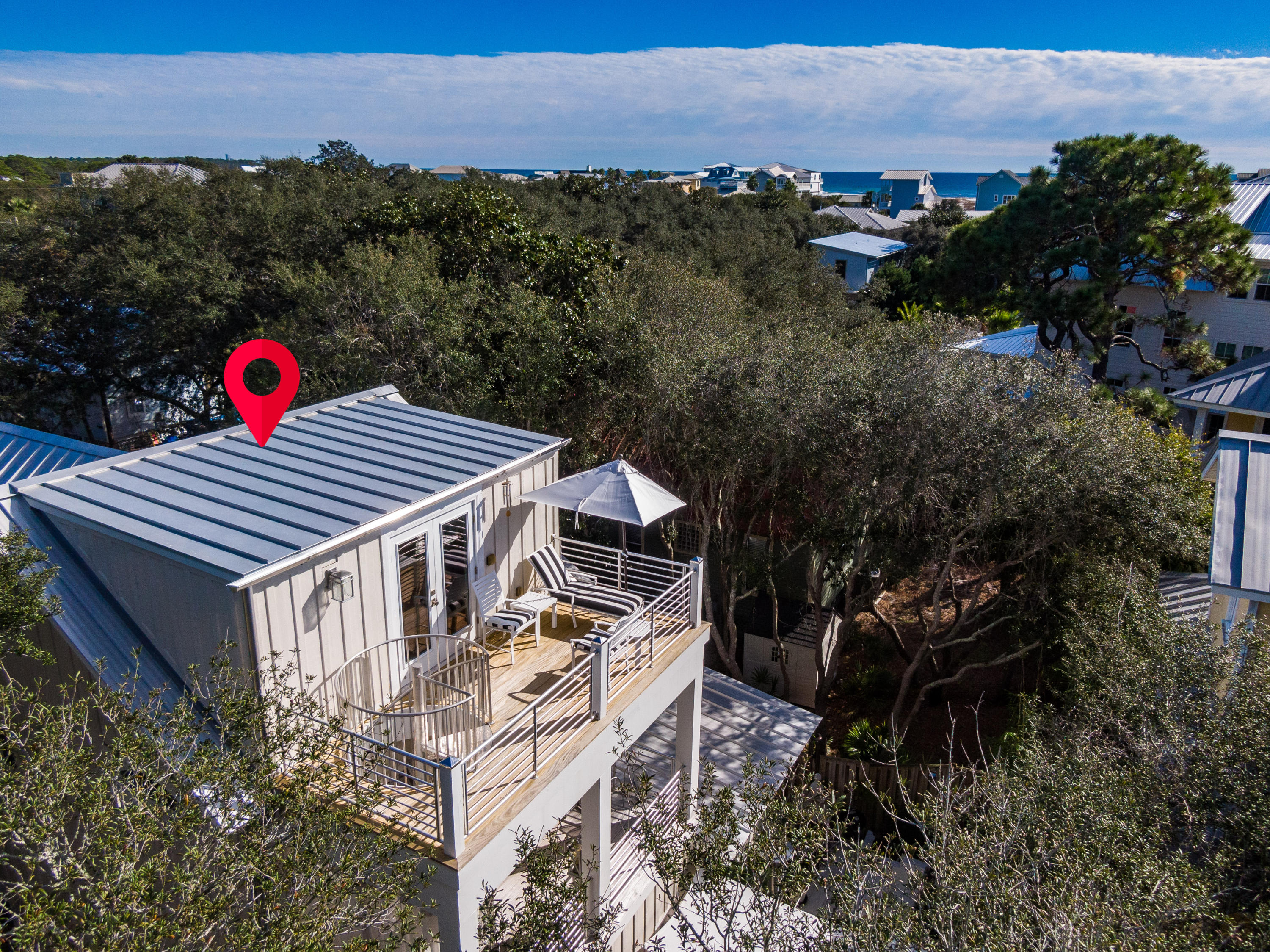 406 Defuniak Street Santa Rosa Beach, FL 32459 - Photo 84 of 87 406 Defuniak St Aerial Marked-7