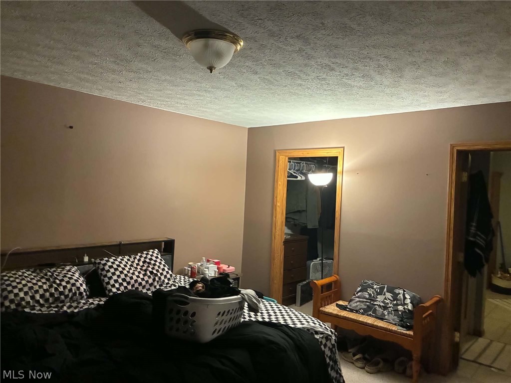 4601 Bessemer Road Nelsonville, OH 45764 - Photo 13 of 25 Textured ceiling with a flush mount light fixture