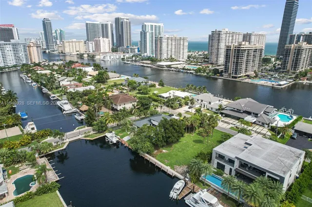 a aerial view of a city