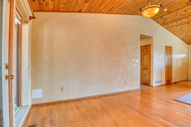 a view of an empty room