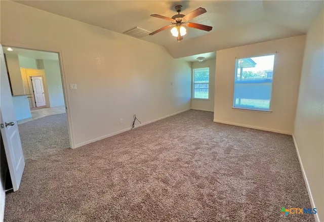 a view of an empty room