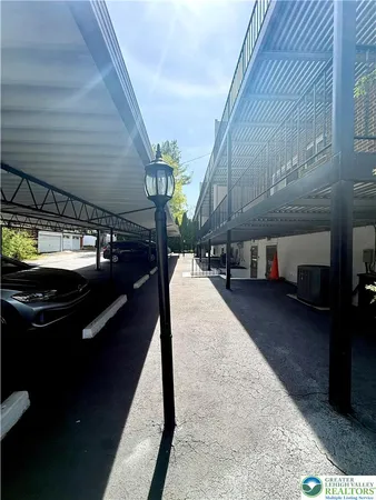 a view of a porch