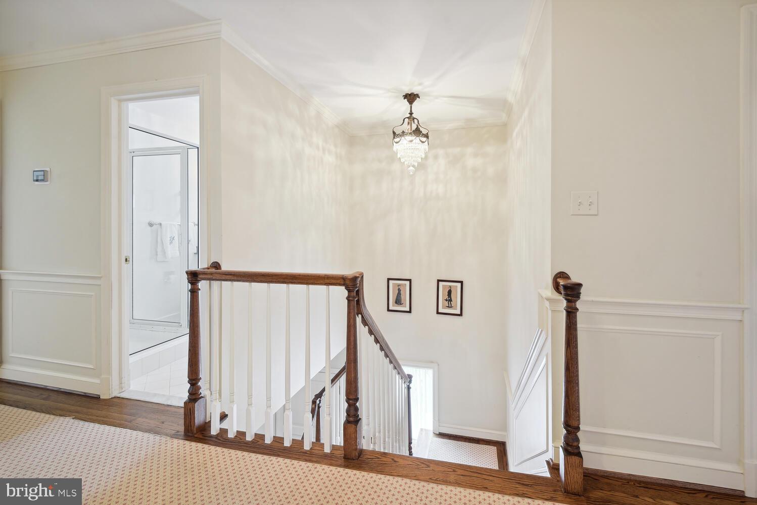 6209 Brookside Drive Chevy Chase, MD 20815 - Photo 19 of 51 Second level at top of 180 degree turn staircase