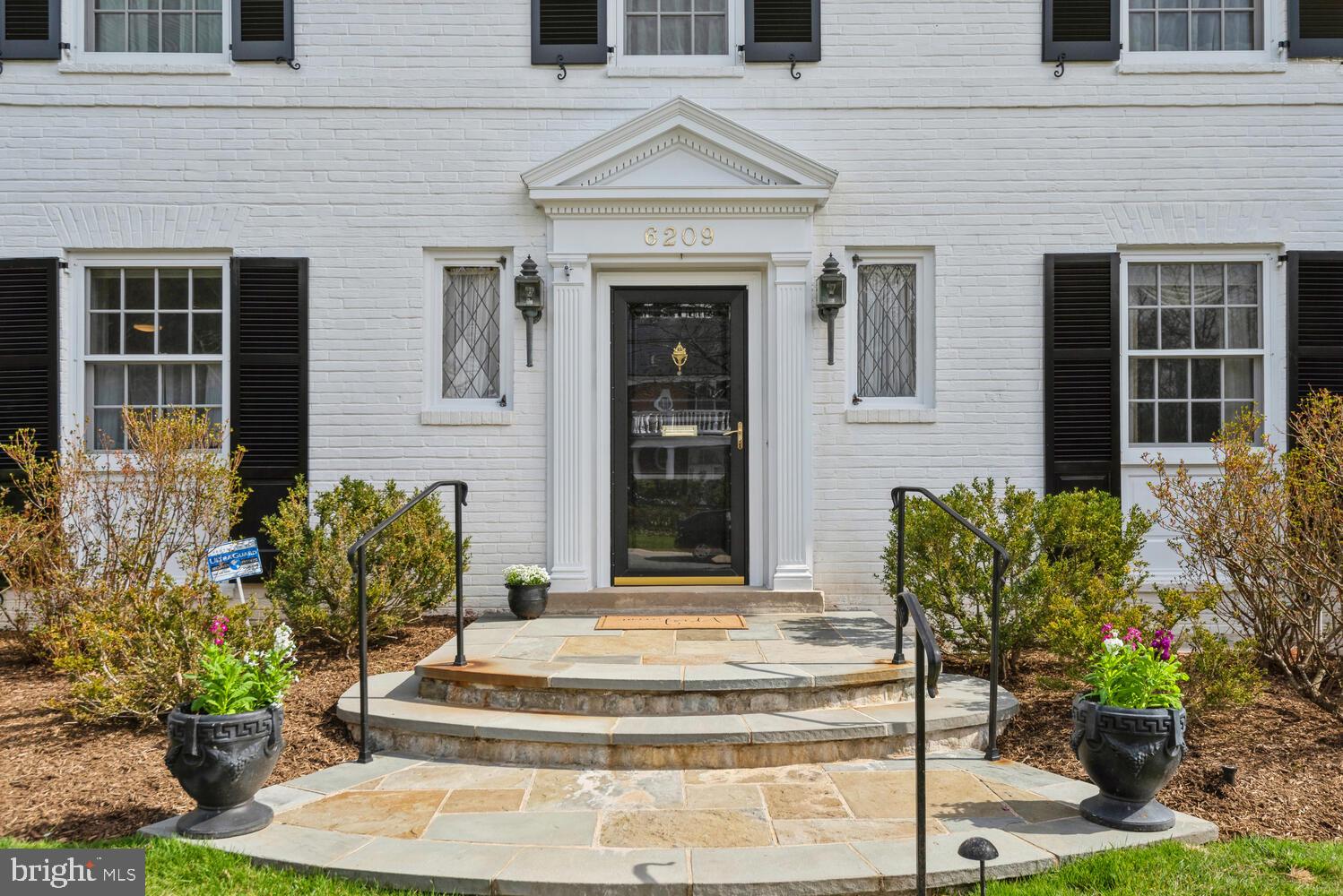6209 Brookside Drive Chevy Chase, MD 20815 - Photo 2 of 51 Gracious front entrance