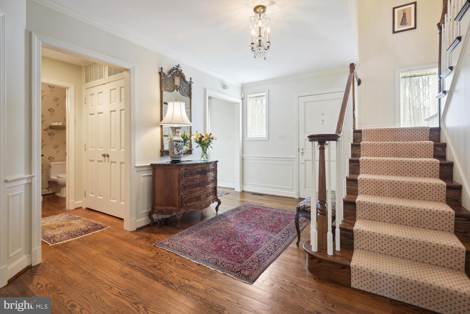 6209 Brookside Drive Chevy Chase, MD 20815 - Photo 4 of 51 Spacious entry hall towards front door