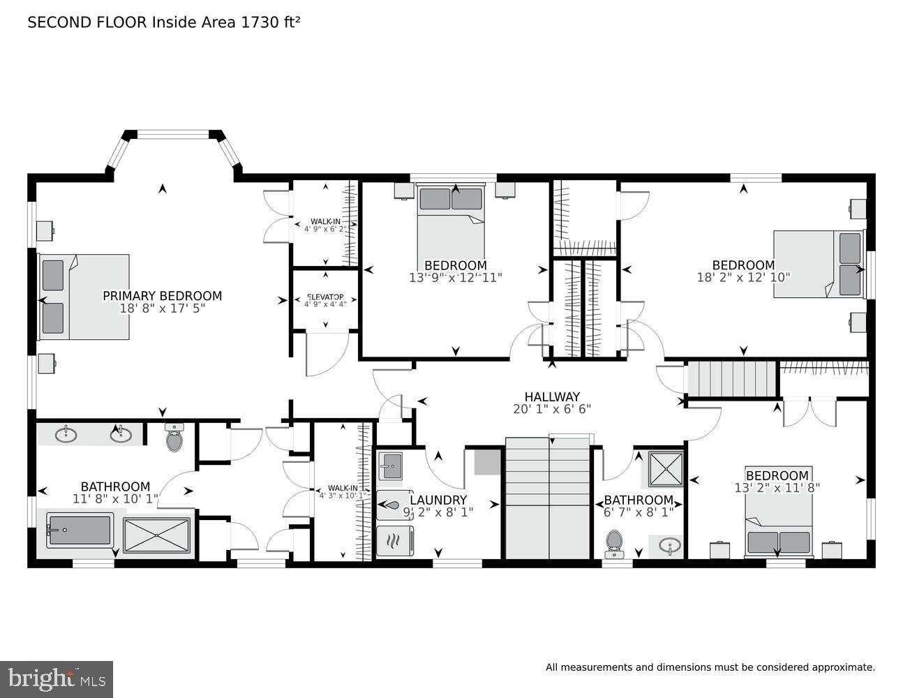 6209 Brookside Drive Chevy Chase, MD 20815 - Photo 49 of 51 Second level floorplan
