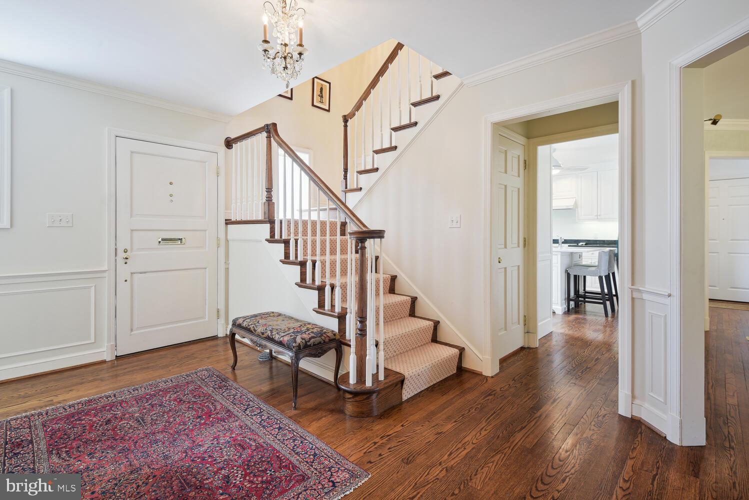 6209 Brookside Drive Chevy Chase, MD 20815 - Photo 5 of 51 Entry hall towards kitchen