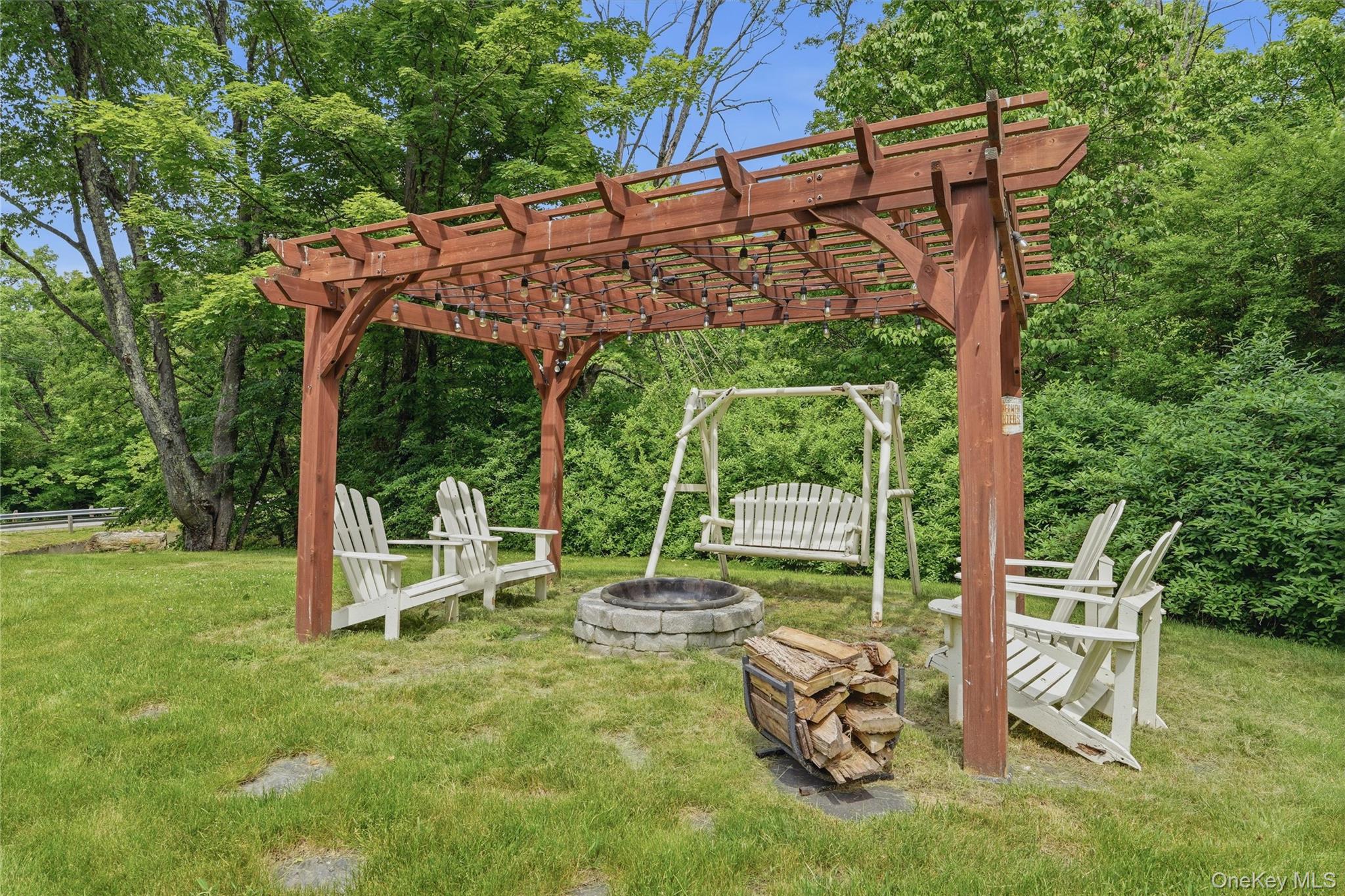 226 Cart Road, Unit C Dover Plains, NY 12522 - Photo 34 of 47 Pergola and firepit
