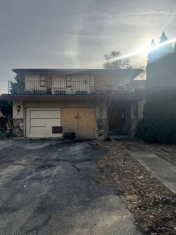a view of a car garage