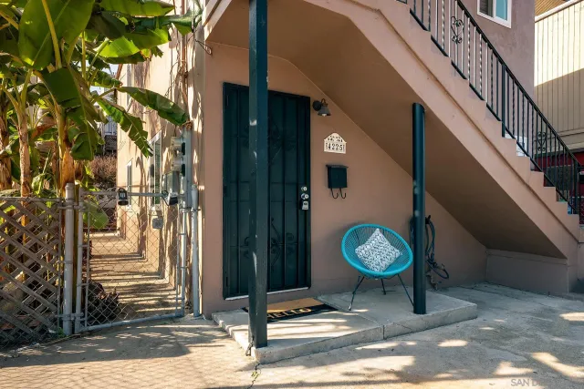 a view of a entryway door of the house