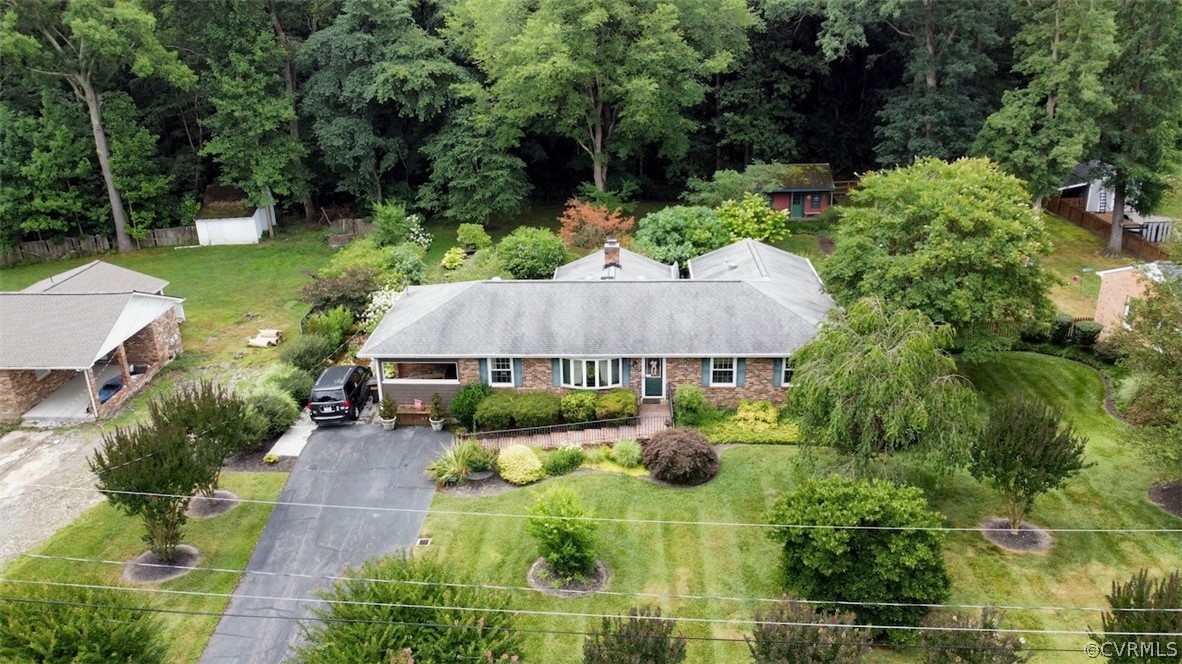 12001 Sunset Drive Ashland, VA 23005 - Photo 34 of 40 an aerial view of a house with swimming pool patio and outdoor seating