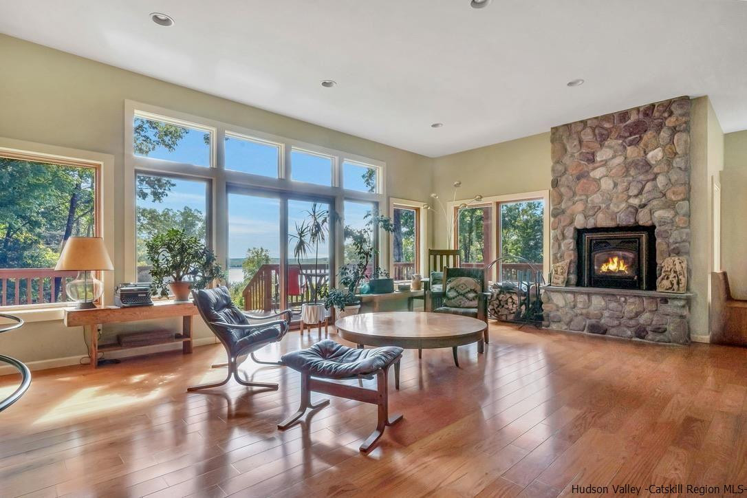 71 Carly Road Woodstock, NY 12498 - Photo 5 of 34 a living room with furniture and a fireplace