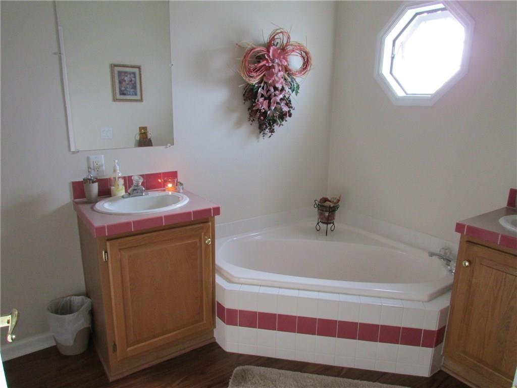 202 Galbreath Road Monongahela, PA 15063 - Photo 18 of 25 Master bathroom with 2 sinks, corner tub and separate shower