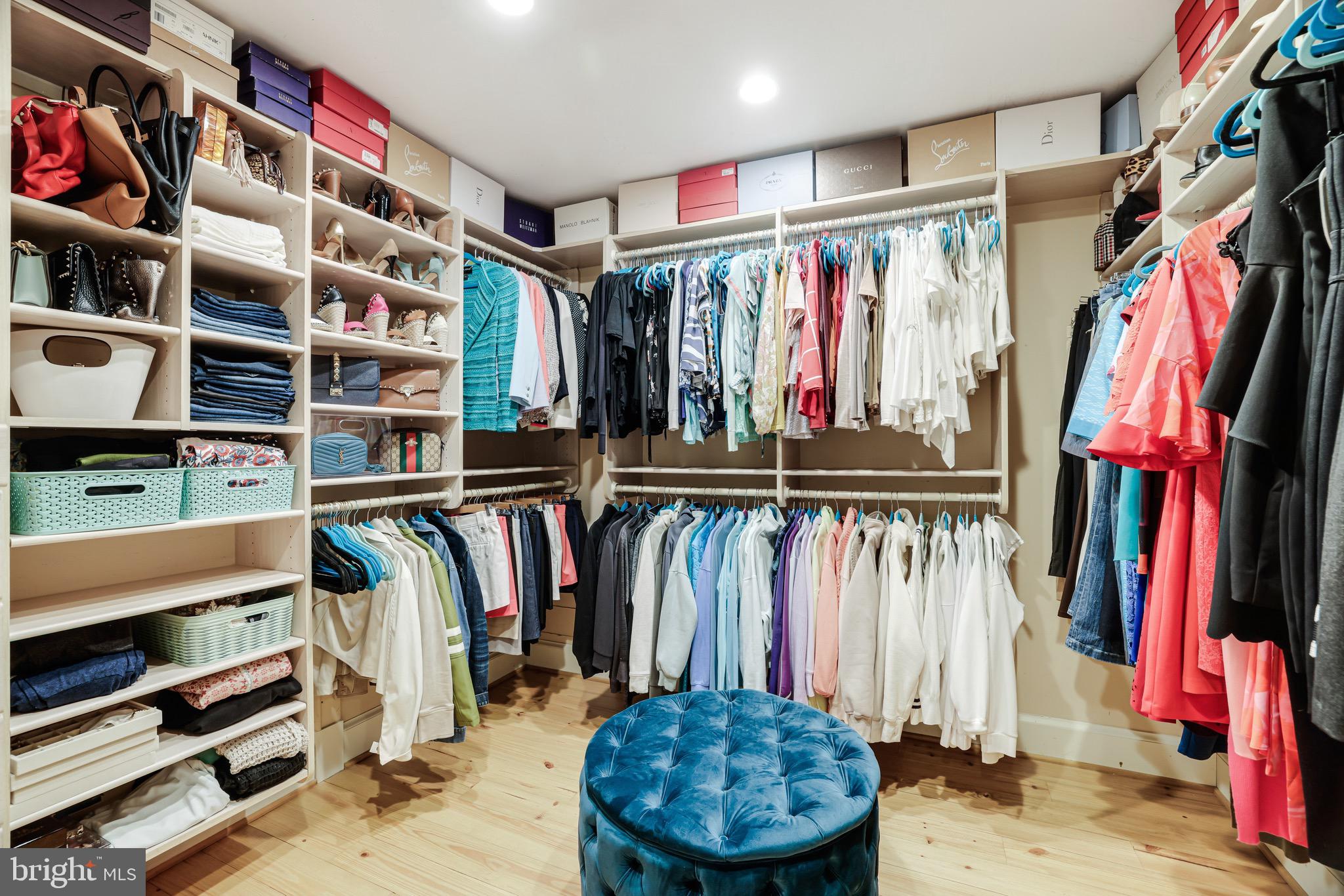 1127 Bellview Road McLean, VA 22102 - Photo 31 of 67 a view of walk in closet with clothes and shoes