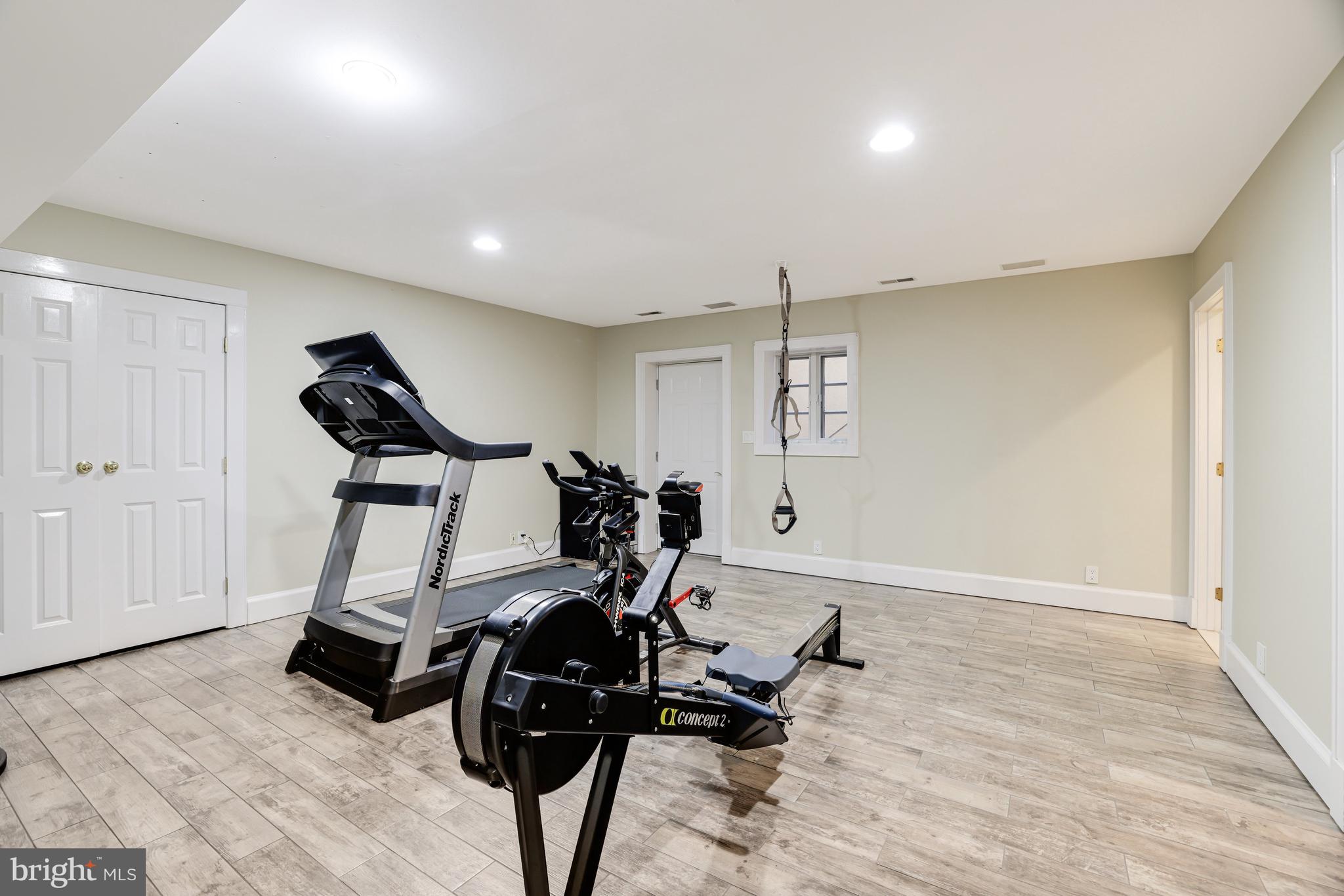 1127 Bellview Road McLean, VA 22102 - Photo 50 of 67 a view of a room with gym equipment