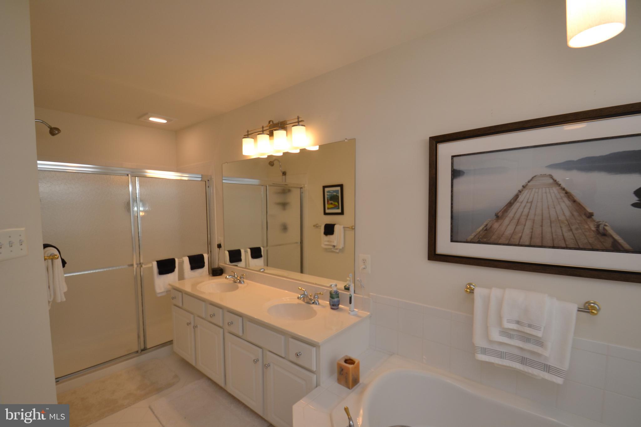 10207 Rutland Round Road, Unit 65 Columbia, MD 21044 - Photo 25 of 32 Owners bath with dual vanities & separate shower