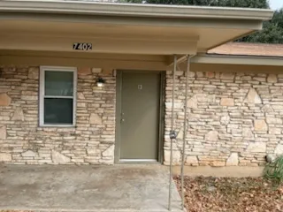 a view of front door of house