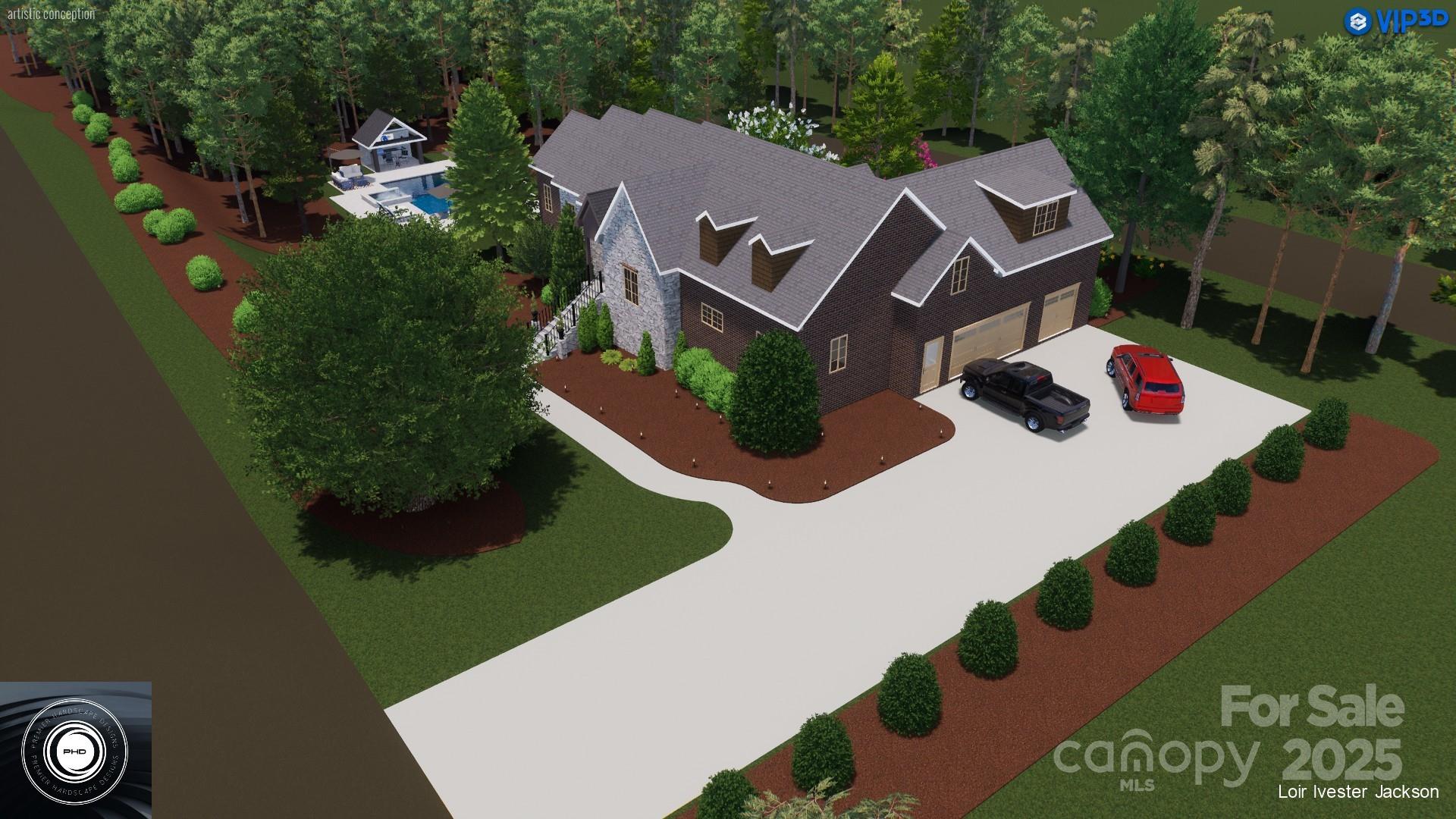 8034 Bay Pointe Drive Denver, NC 28037 - Photo 38 of 45 an aerial view of house with yard