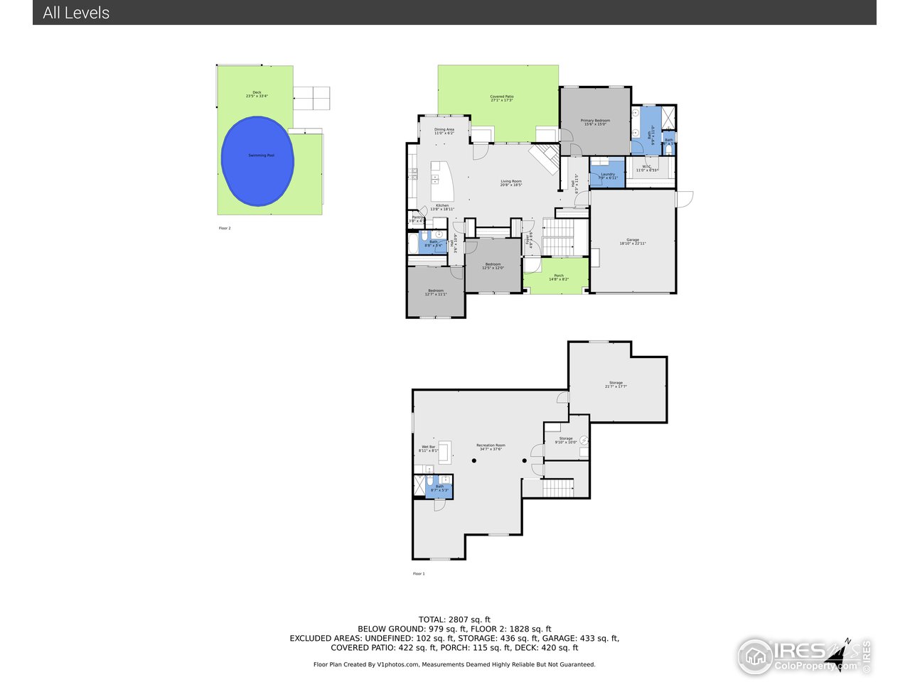 40775 Jade Drive Ault, CO 80610 - Photo 38 of 40 a view of a bathroom with a sink and mirror