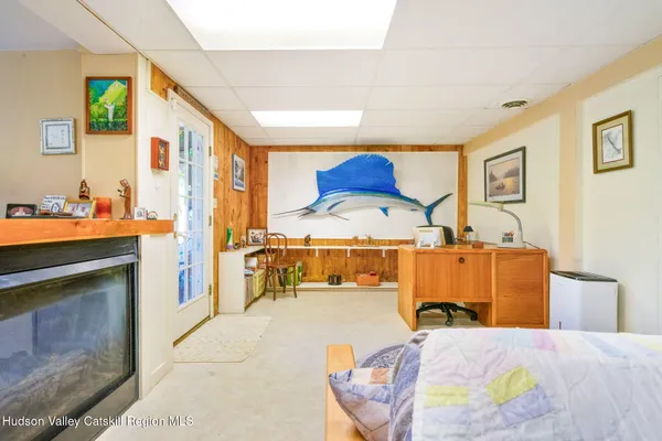 a room with storage and utility