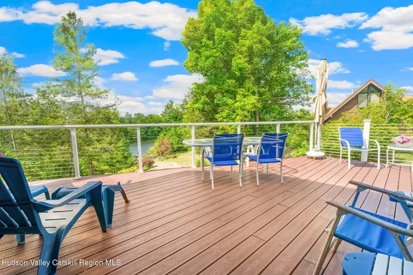 a view of an outdoor space with seating area