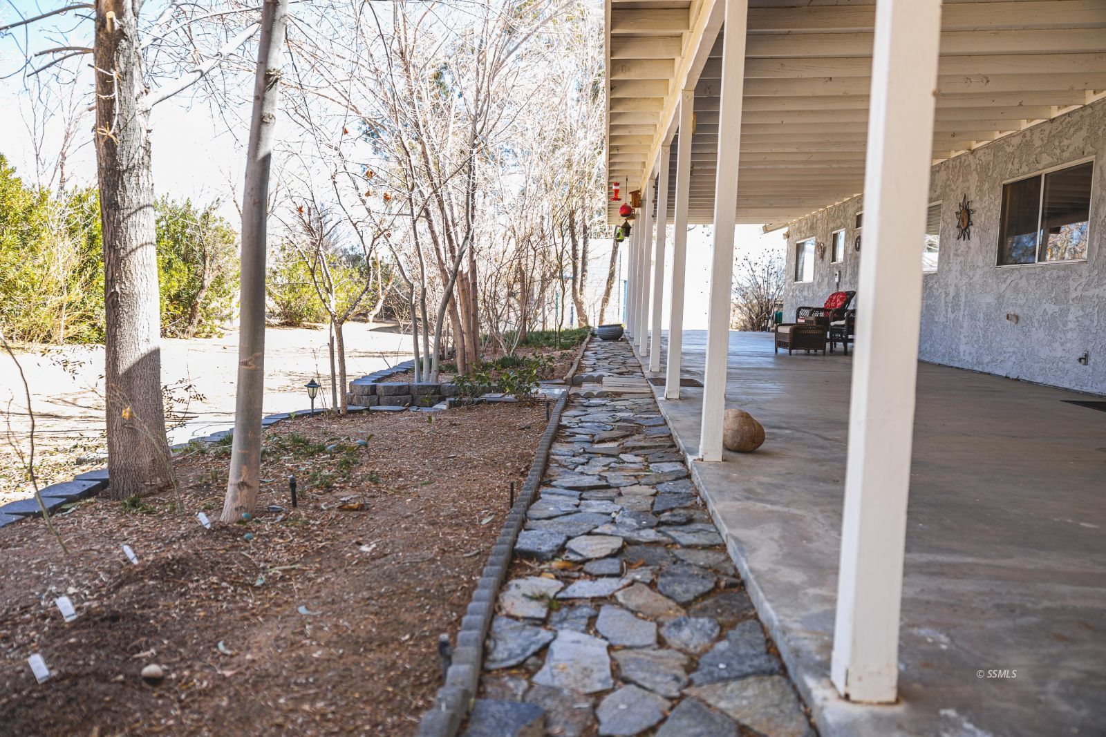 6228 Ridgecrest Boulevard Inyokern, CA 93527 - Photo 21 of 34 a view of a backyard with large trees