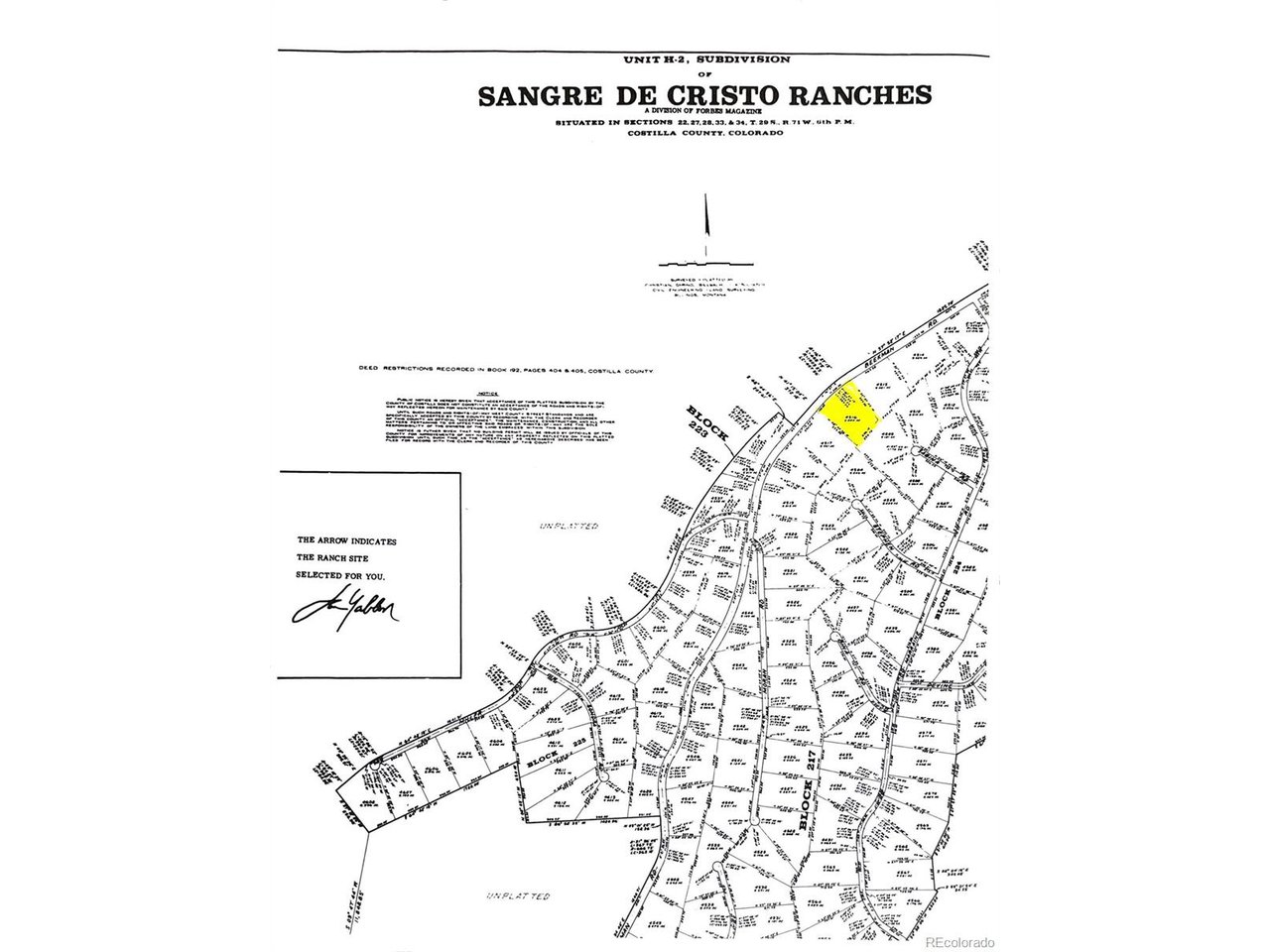4516 Beekman Road Fort Garland, CO 81133 - Photo 23 of 23 Plat map