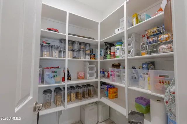 a room with storage and utility