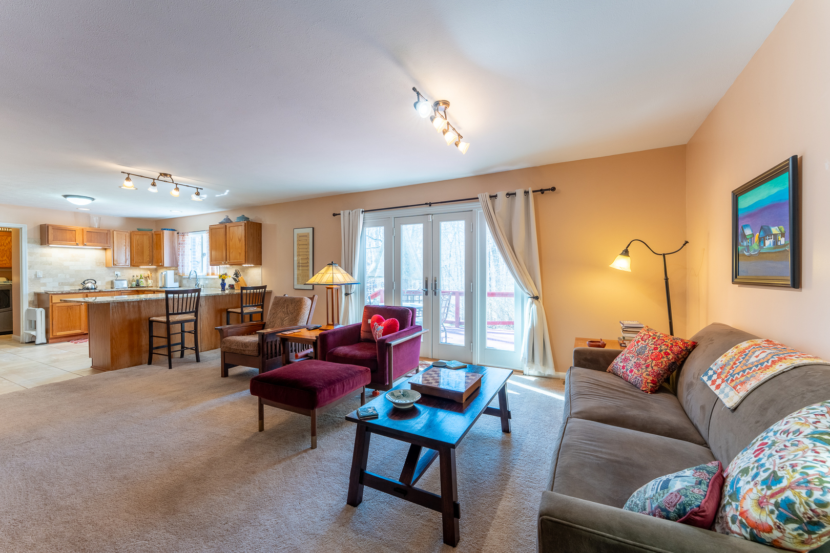 166 Union Grove Road Carbondale, IL 62903 - Photo 11 of 53 a living room with furniture and a kitchen view