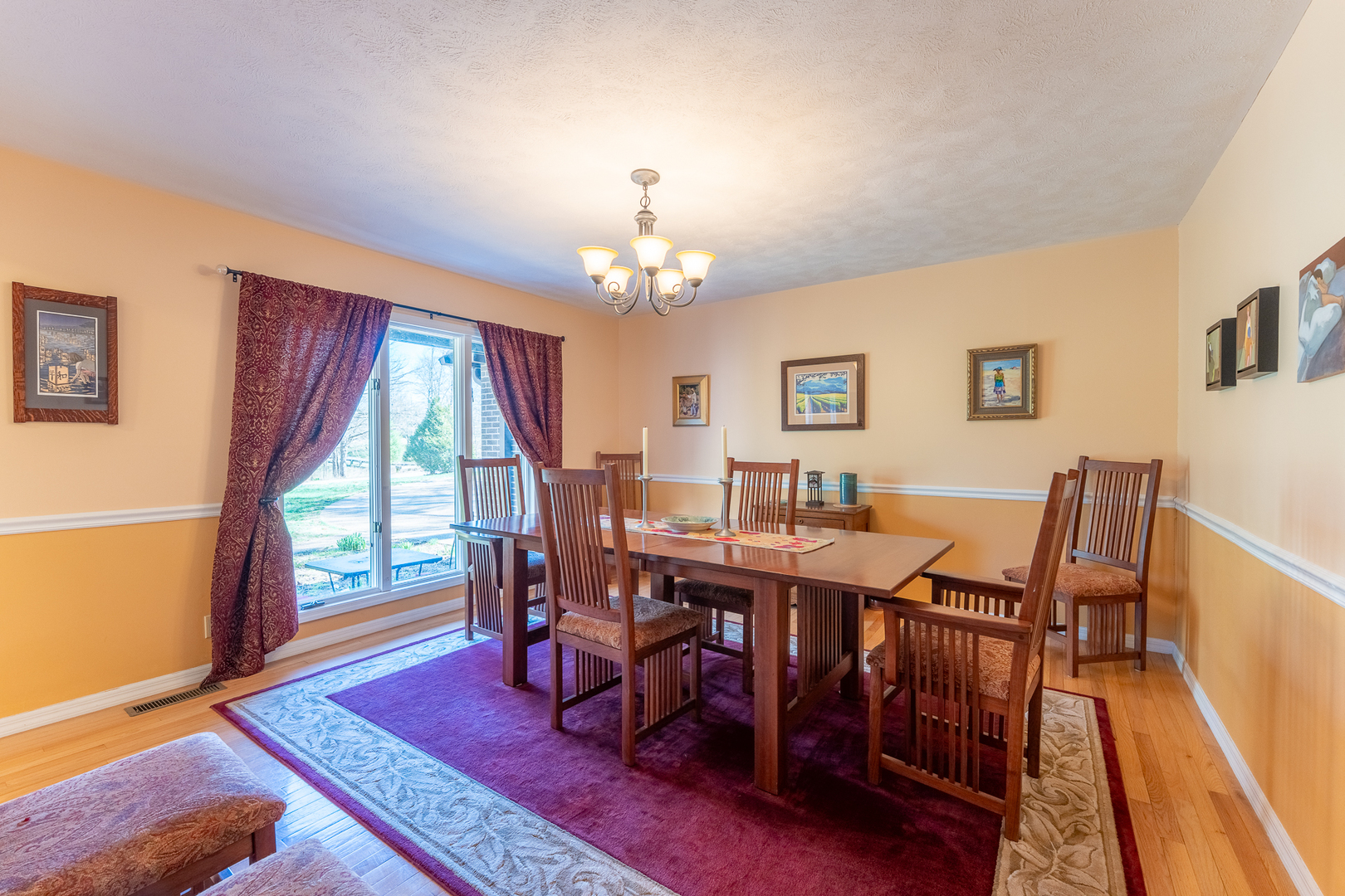 166 Union Grove Road Carbondale, IL 62903 - Photo 19 of 53 a view of a dining room with furniture window and wooden floor
