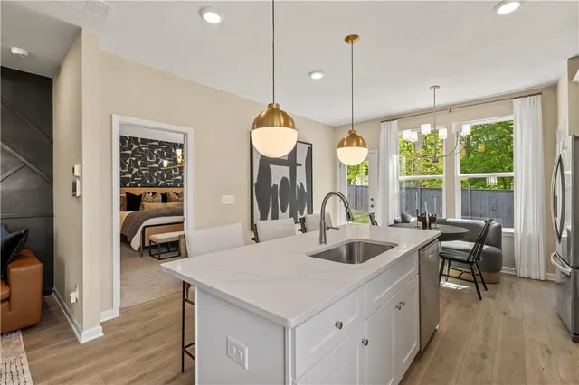 a very nice looking room with a large window