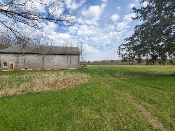 a view of yard with green space