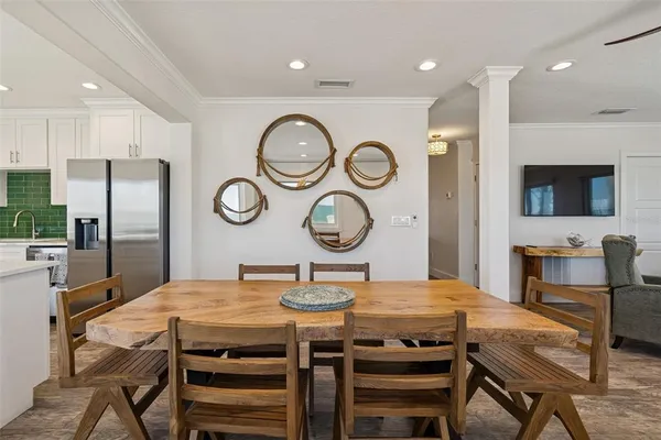 a spacious bathroom with a granite countertop tub and a sink