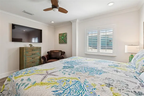 a front view of a house with a patio