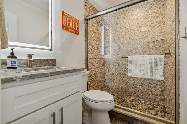 an aerial view of a ocean view