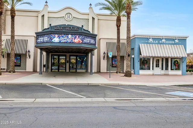 a view of a building with a hallway