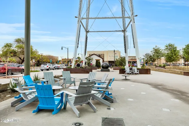 a view of outdoor space with seating area