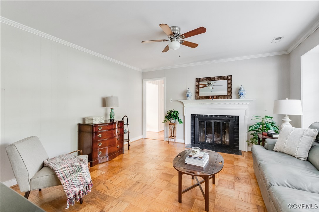 208 Tamarack Road Henrico, VA 23229 - Photo 11 of 35 a living room with furniture and a fireplace