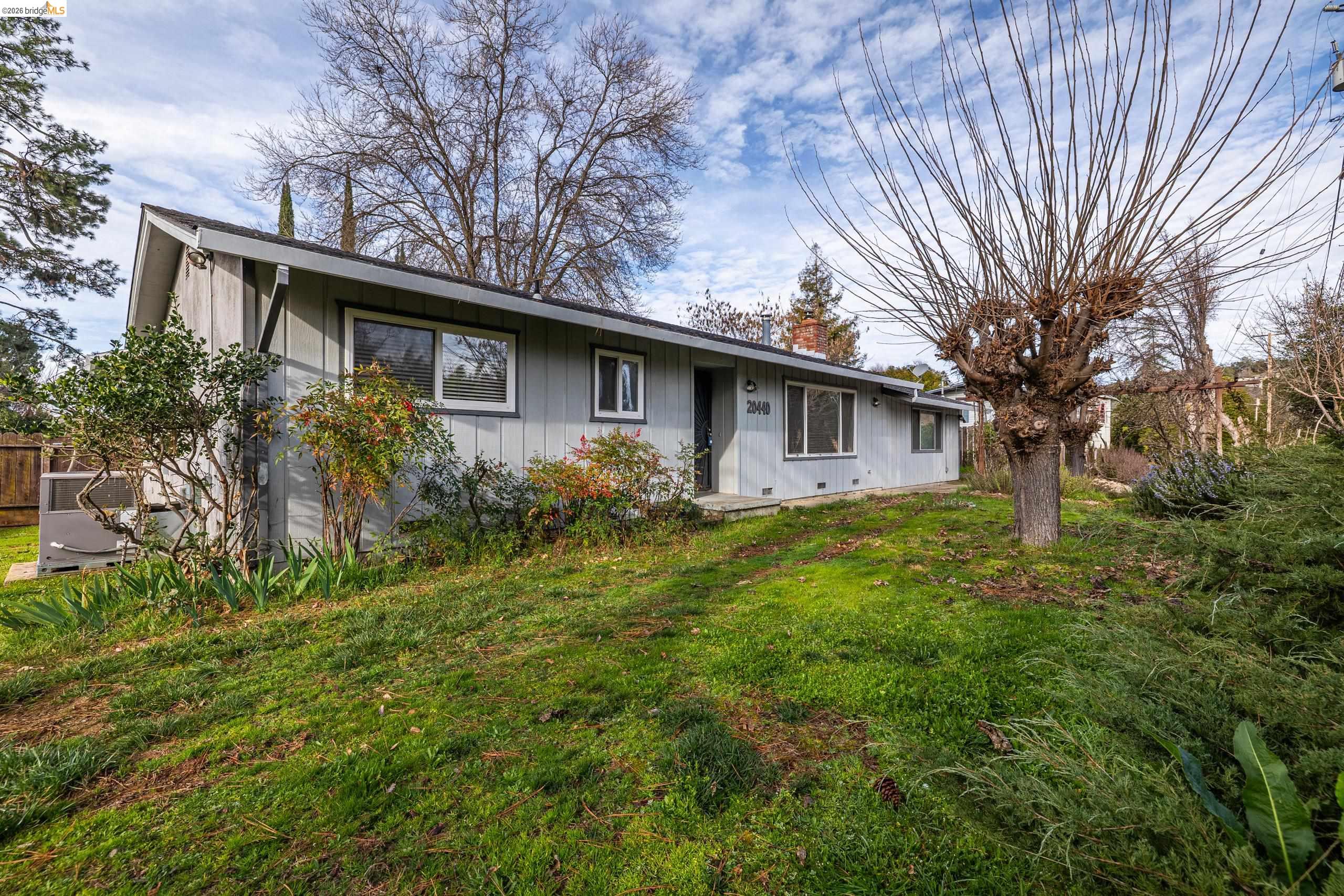 20440 West Walnut Drive Sonora, CA 95370 - Photo 1 of 1 a backyard of a house with plants and large tree
