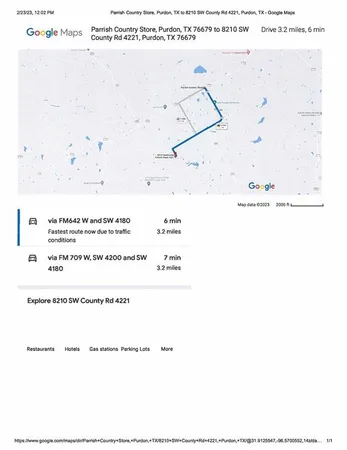 $895 | 8210 Southwest County Road 4221, Purdon, TX 76679