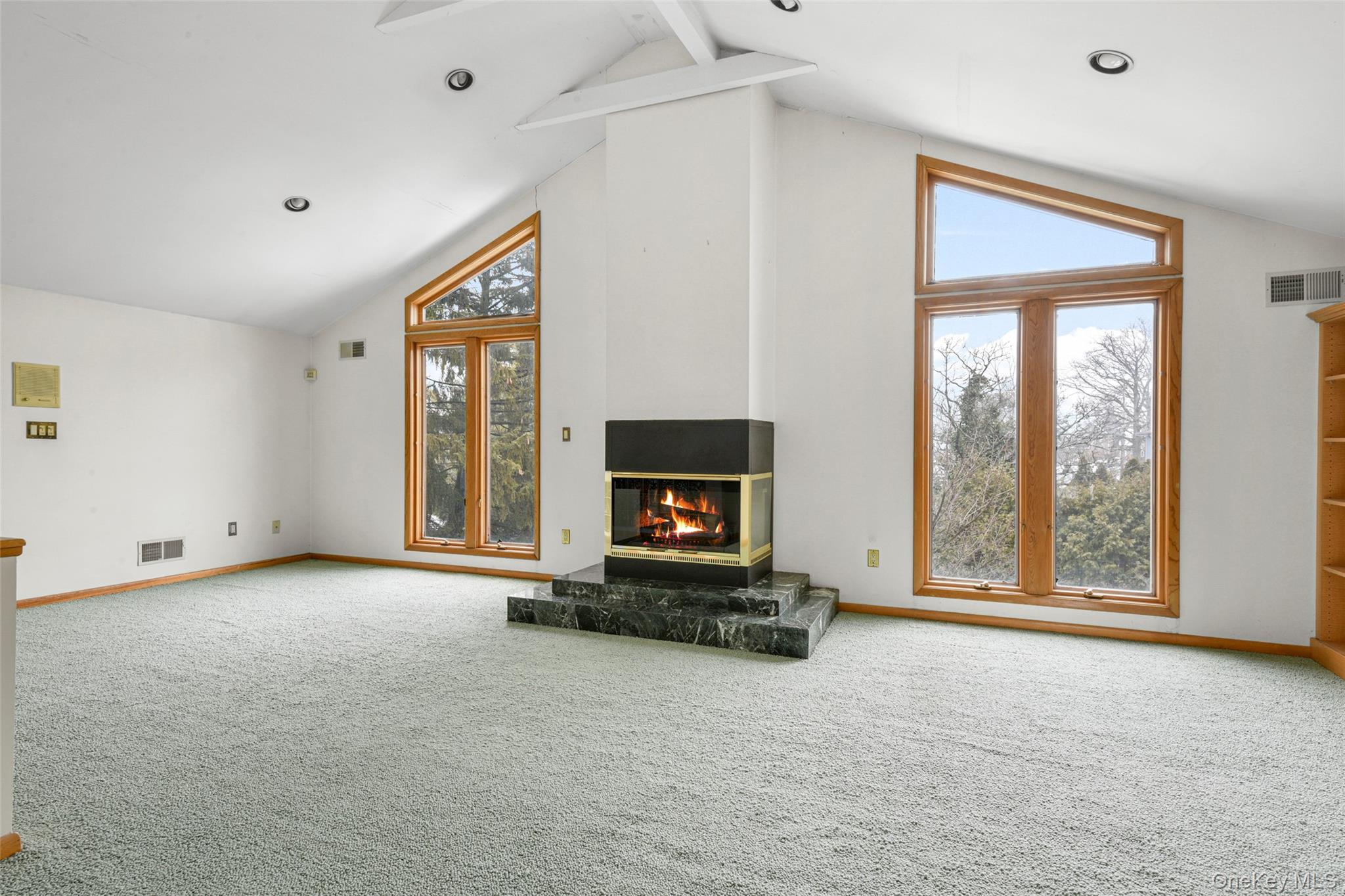 31 Clover Place New Rochelle, NY 10805 - Photo 23 of 44 a view of a windows and fireplace in an empty room