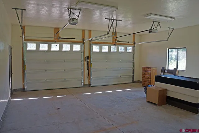 a view of a car garage door