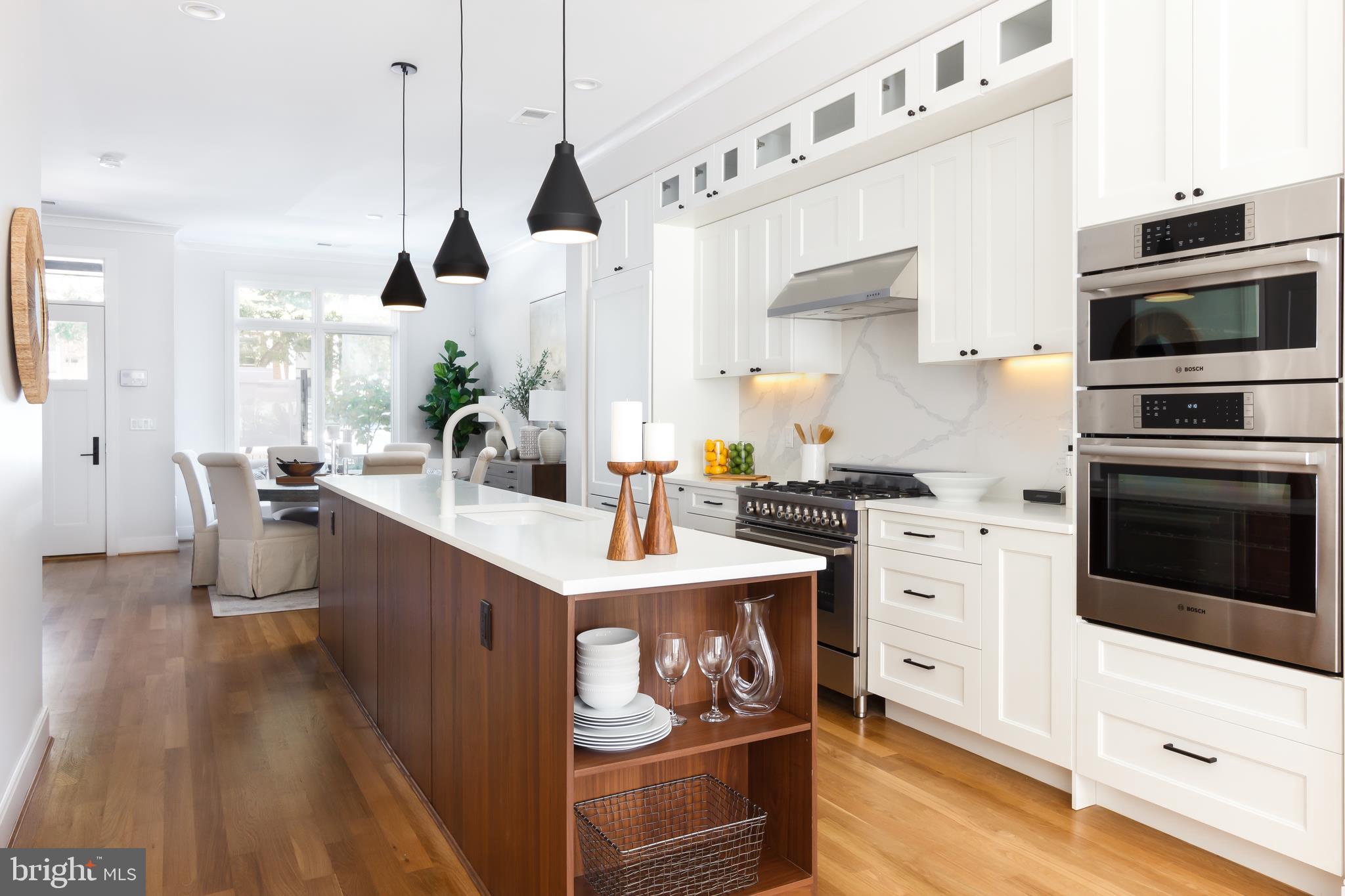 1325 D Street Southeast Washington, DC 20003 - Photo 4 of 16 Gourmet Kitchen living room to dining room - Model