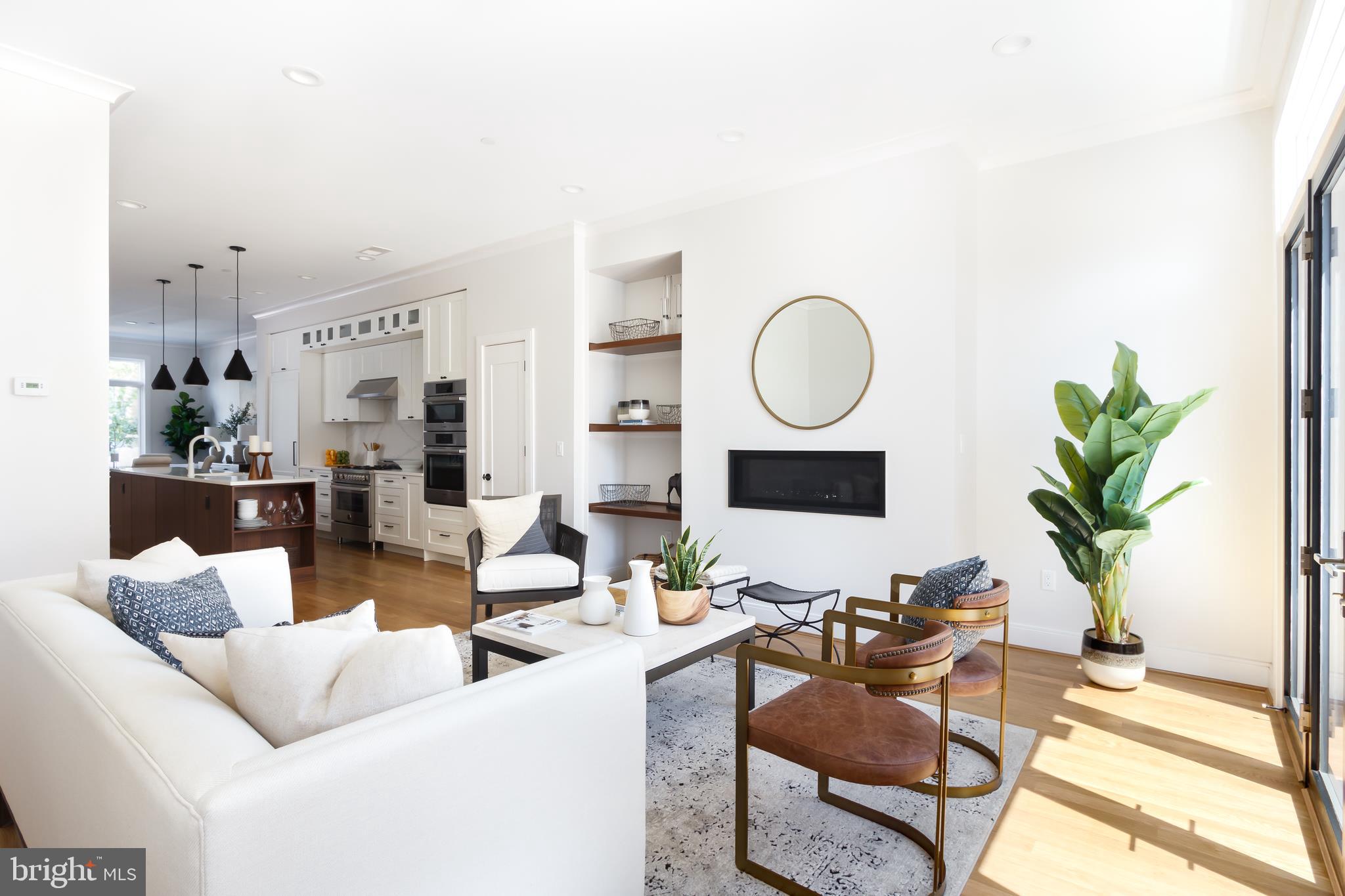 1325 D Street Southeast Washington, DC 20003 - Photo 7 of 16 Living room looking to kitchen - Model