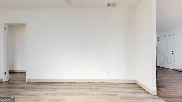 a view of an empty room